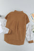 Patchwork Corduroy Buttoned Shirt Jacket